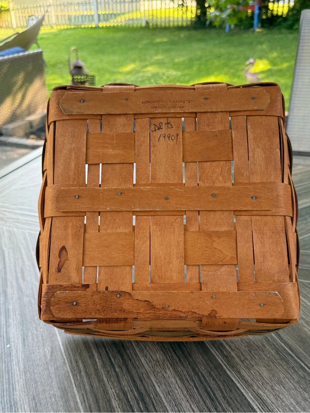 Longaberger Shades of Autumn Handwoven Pie Basket - see photos